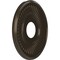 Ekena Millwork Berkshire PVC Medallion (Canopies up to 5 3/4"), 13"OD x 3 1/2"ID x 3/4"P, Metallic Dark Bronze CMP13BECDB - alternate 5